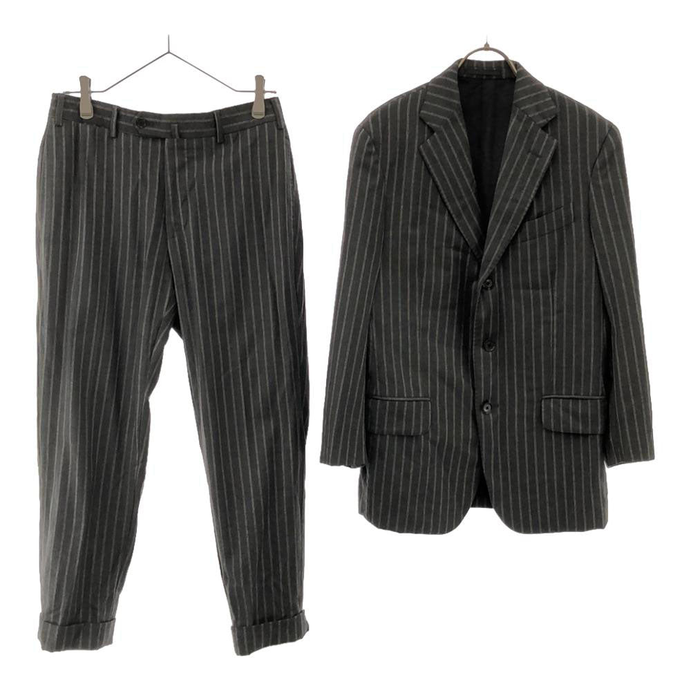 BOGLIOLI Italian Wool Stripe Suit Grey Size 46