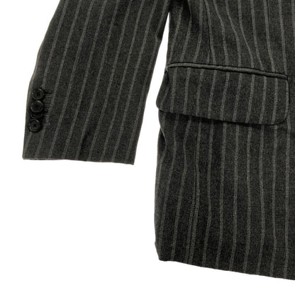 BOGLIOLI Italian Wool Stripe Suit Grey Size 46