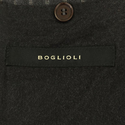 BOGLIOLI Italian Wool Stripe Suit Grey Size 46