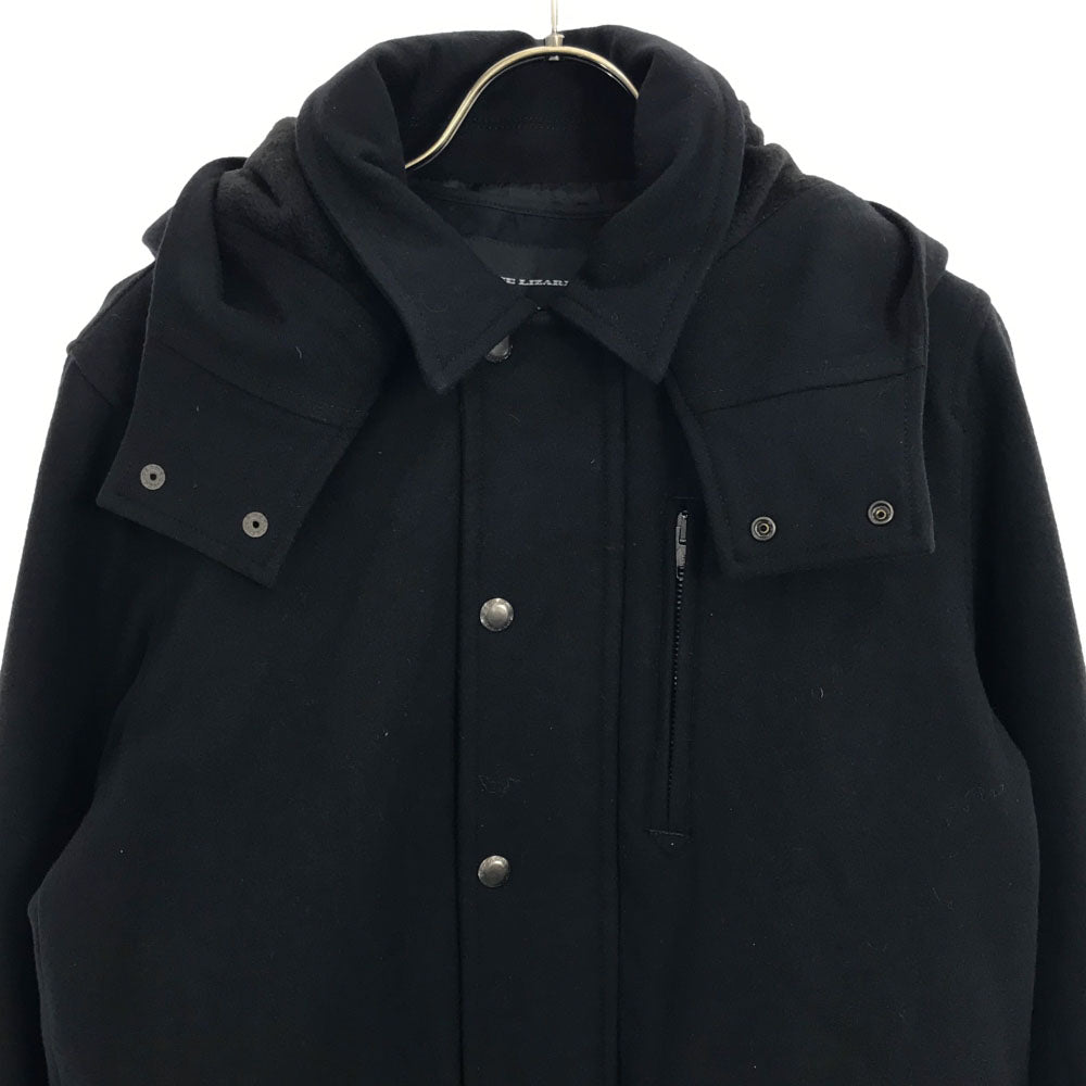 LOUNGE LIZARD Japanese Hooded Jacket Black Size 2