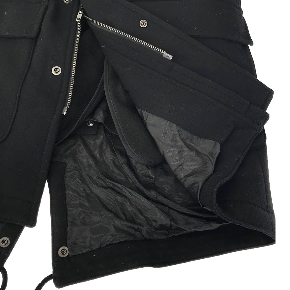 LOUNGE LIZARD Japanese Hooded Jacket Black Size 2
