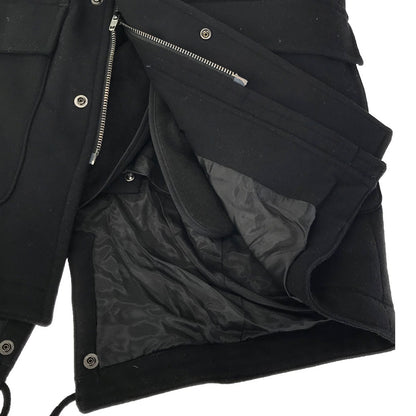 LOUNGE LIZARD Japanese Hooded Jacket Black Size 2