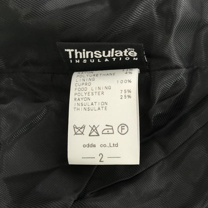 LOUNGE LIZARD Japanese Hooded Jacket Black Size 2