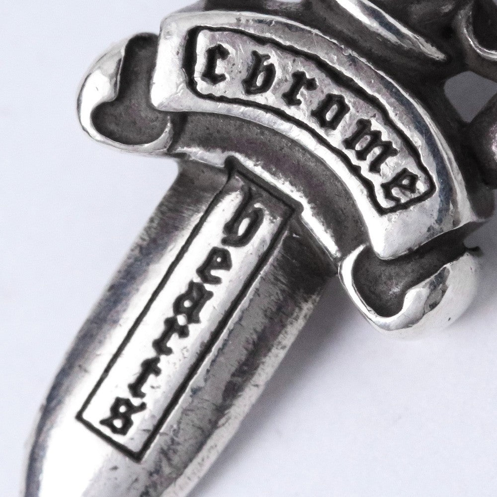 CHROME HEARTS #5 Dagger Zip1 Keyring Silver Size #5