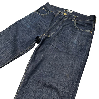 A BATHING APE BAPE STA Stitch Denim Pants Indigo Size M