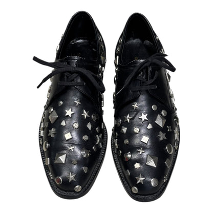 Mixed-Stud Leather Shoes x COMME des GARCONS Mixed-Stud Sneakers Black Size 22CM