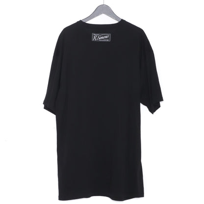 RAF SIMONS 21AW Oversized Printed Holes T-Shirt Black Size L