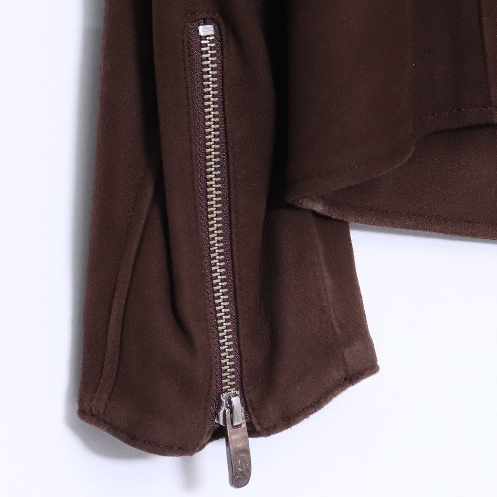 PORTER CLASSIC Leather Suede Riders Jacket Brown Size M