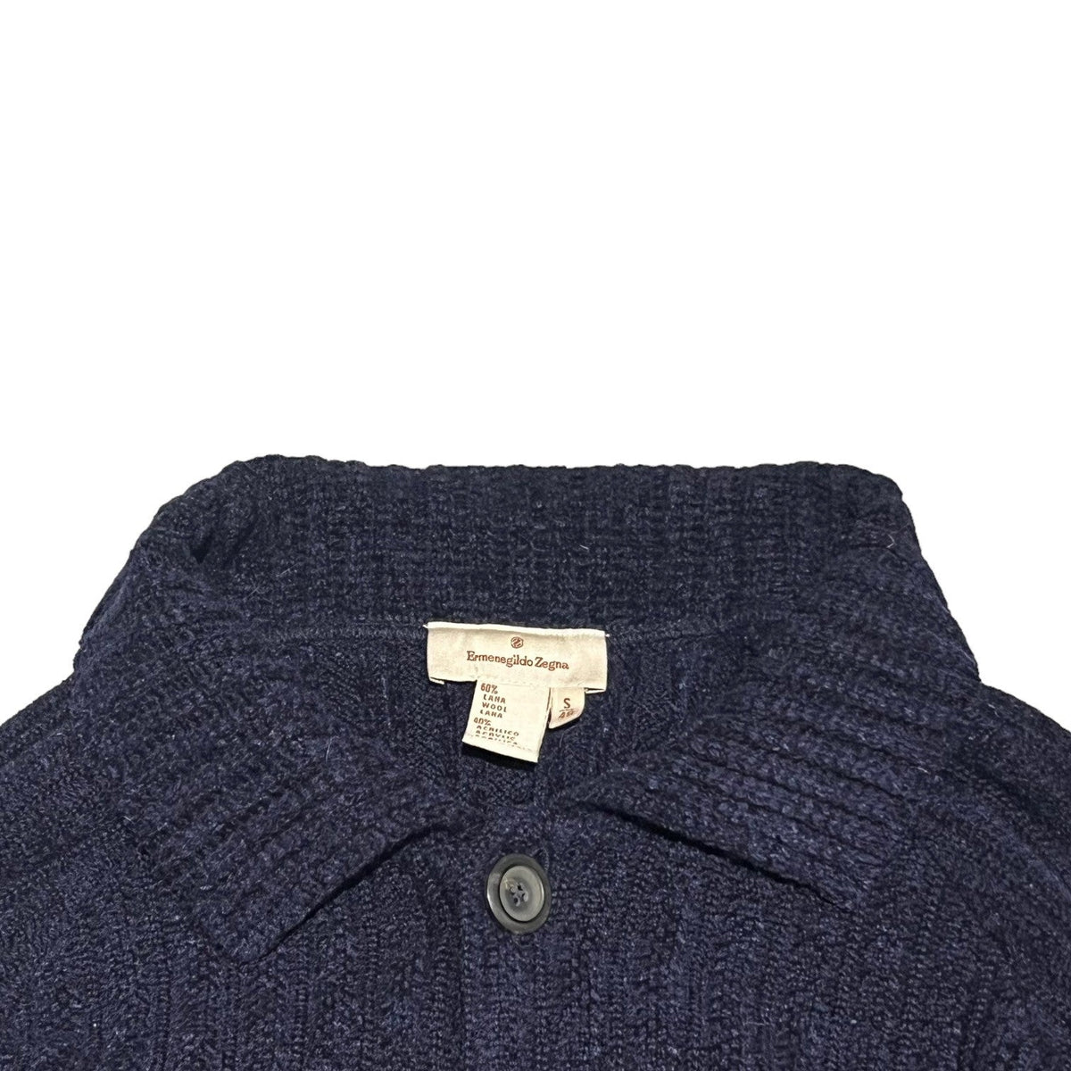 Ermenegildo Zegna Wool Knit Coverall Jacket Size 48 S