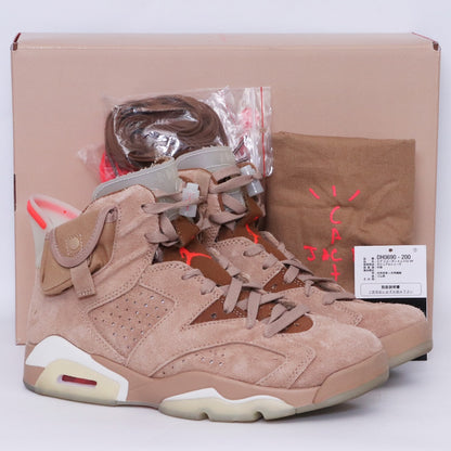 NIKE x TRAVIS SCOTT Air Jordan 6 Sneakers Brown Size 25cm