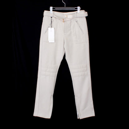 SACAI 20AW Wool Melton Biker Pants White Size 0