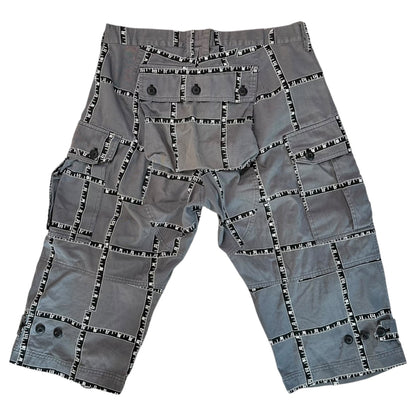 MILKBOY 90s Major Checkered Shorts Gray/White Size FREE