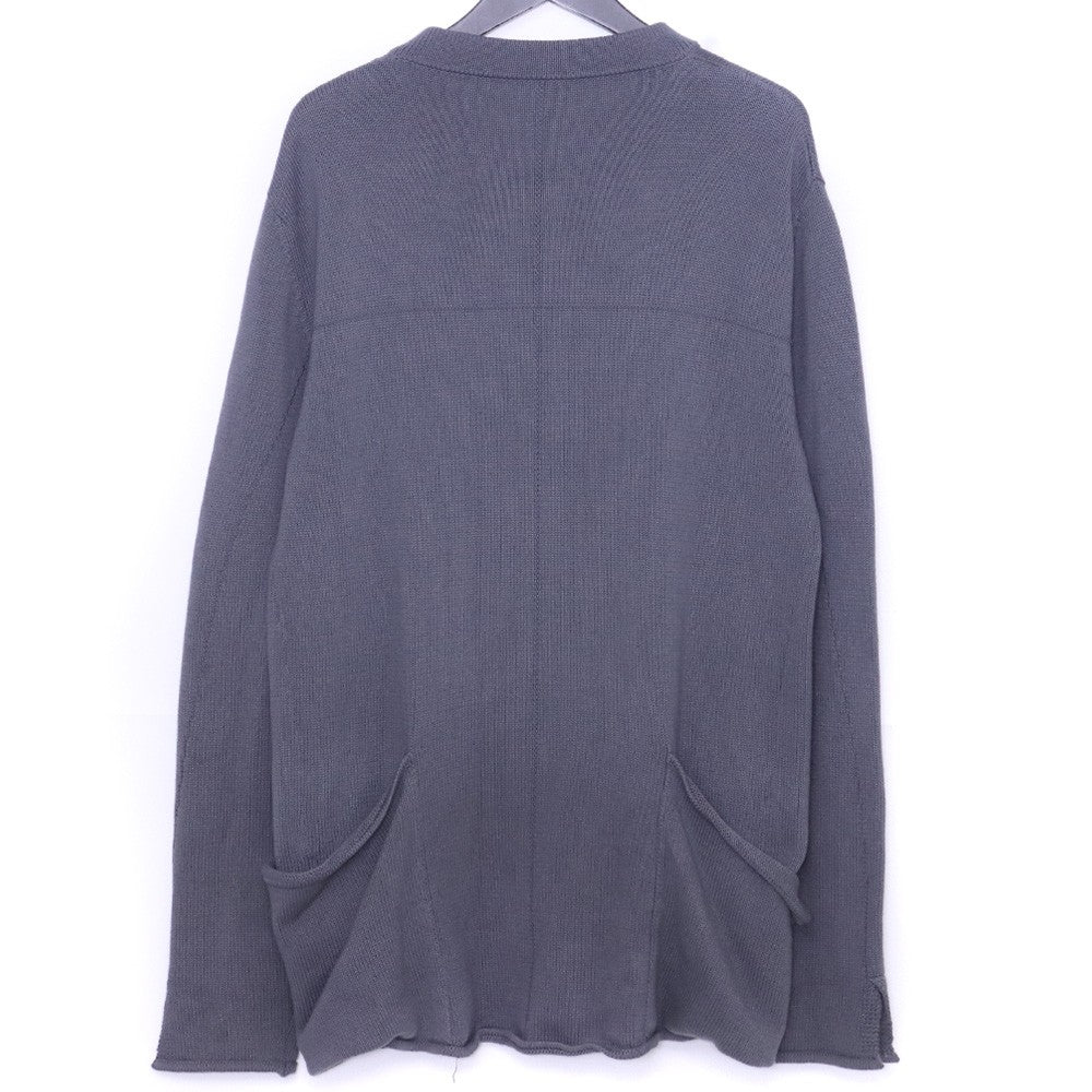 Incarnation Cotton Linen Piece Dyed Cardigan Gray Size M