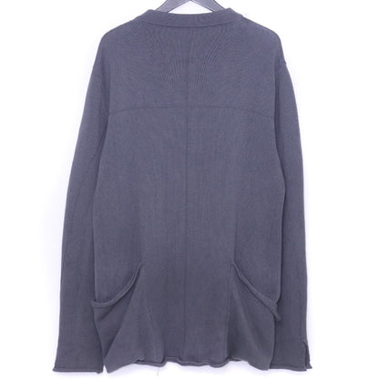 Incarnation Cotton Linen Piece Dyed Cardigan Gray Size M