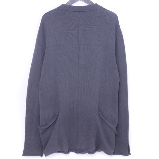 Incarnation Cotton Linen Piece Dyed Cardigan Gray Size M