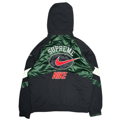 SUPREME x Nike 19SS Hooded Nylon Jacket Black Size S