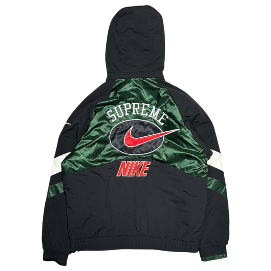 SUPREME x Nike 19SS Hooded Nylon Jacket Black Size S