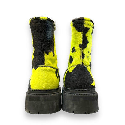 Camper EKI CrazyCow Green-Negro Boots Size EU41