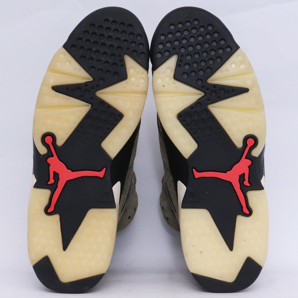 NIKE × TRAVIS SCOTT Air Jordan 6 Olive Sneakers Size 26.5cm