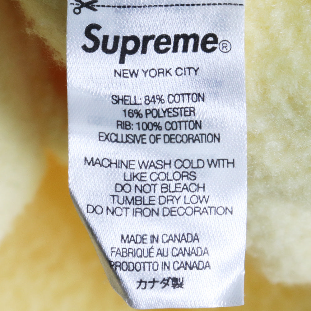 SUPREME 22AW Box Logo Crewneck Yellow Size XL