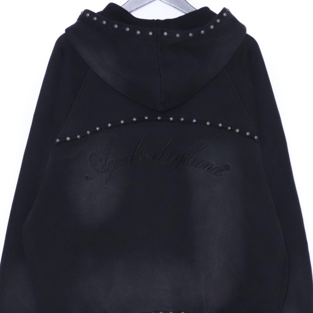 A GOOD BAD INFLUENCE Original Studded Hoodie Black Size XL