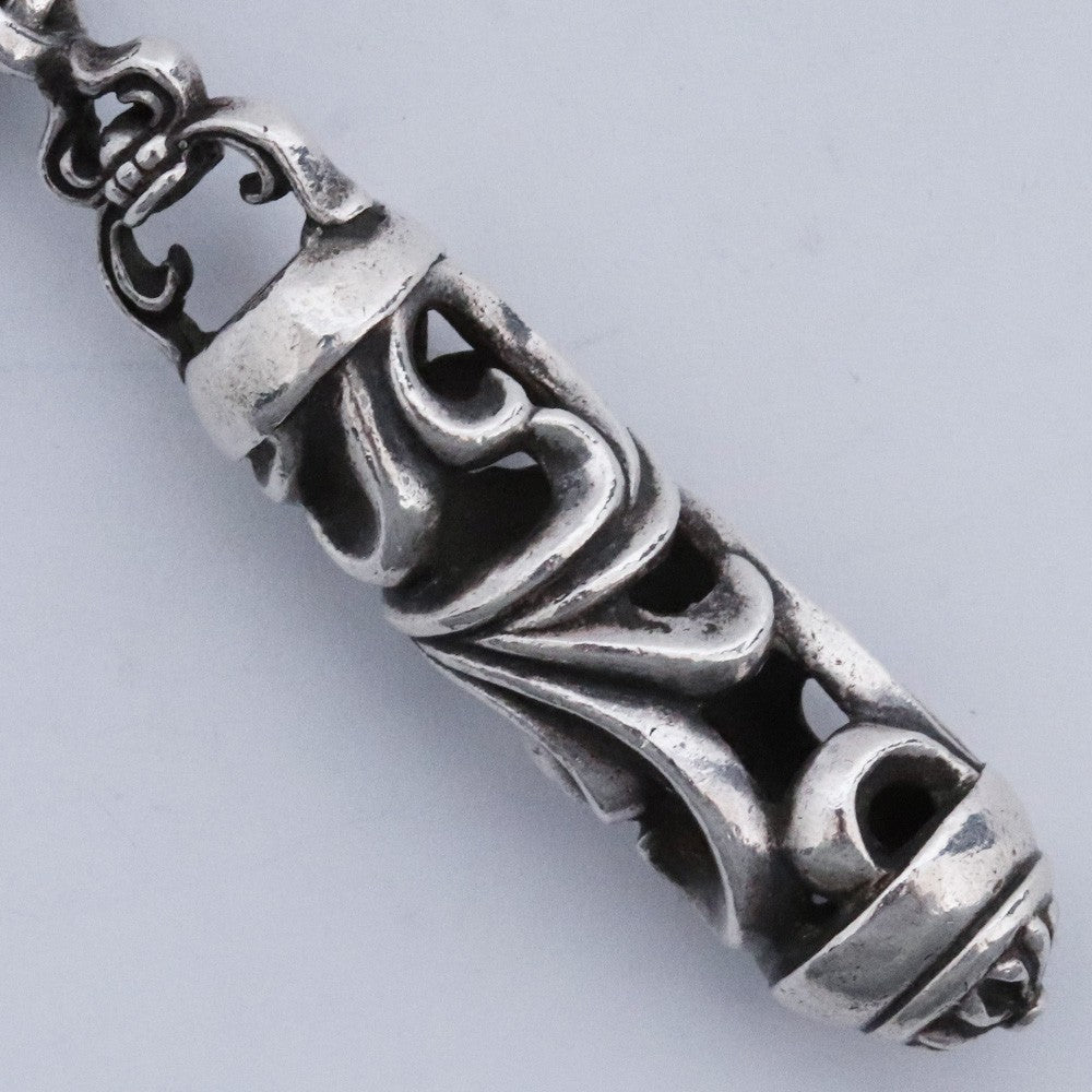 Chrome Hearts Old Roller Scroll Necklace Black Size F