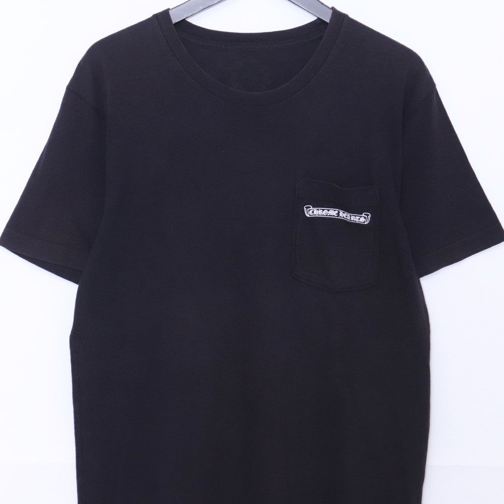 CHROME HEARTS USA Back Arch Logo Pocket T-Shirt Black Size M