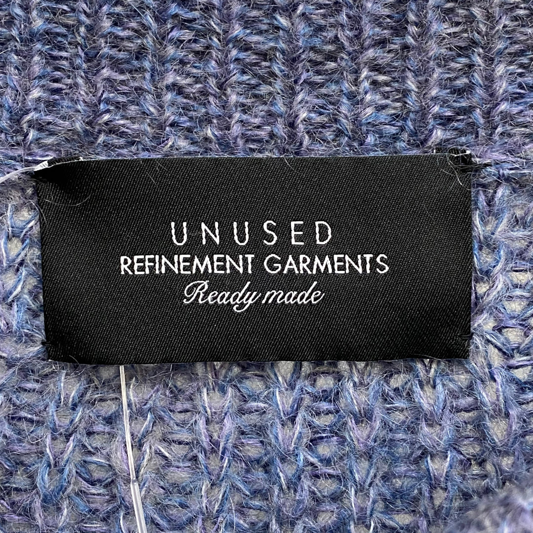 UNUSED 21AW Mix Cardigan Blue Size 3