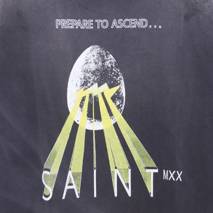 SAINT MICHAEL 25SS Egg Print T-Shirt Black Size L
