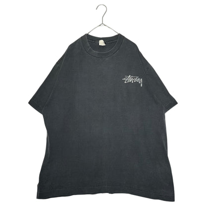 STUSSY 80's Vintage Circle Rasta Logo T-Shirt Black