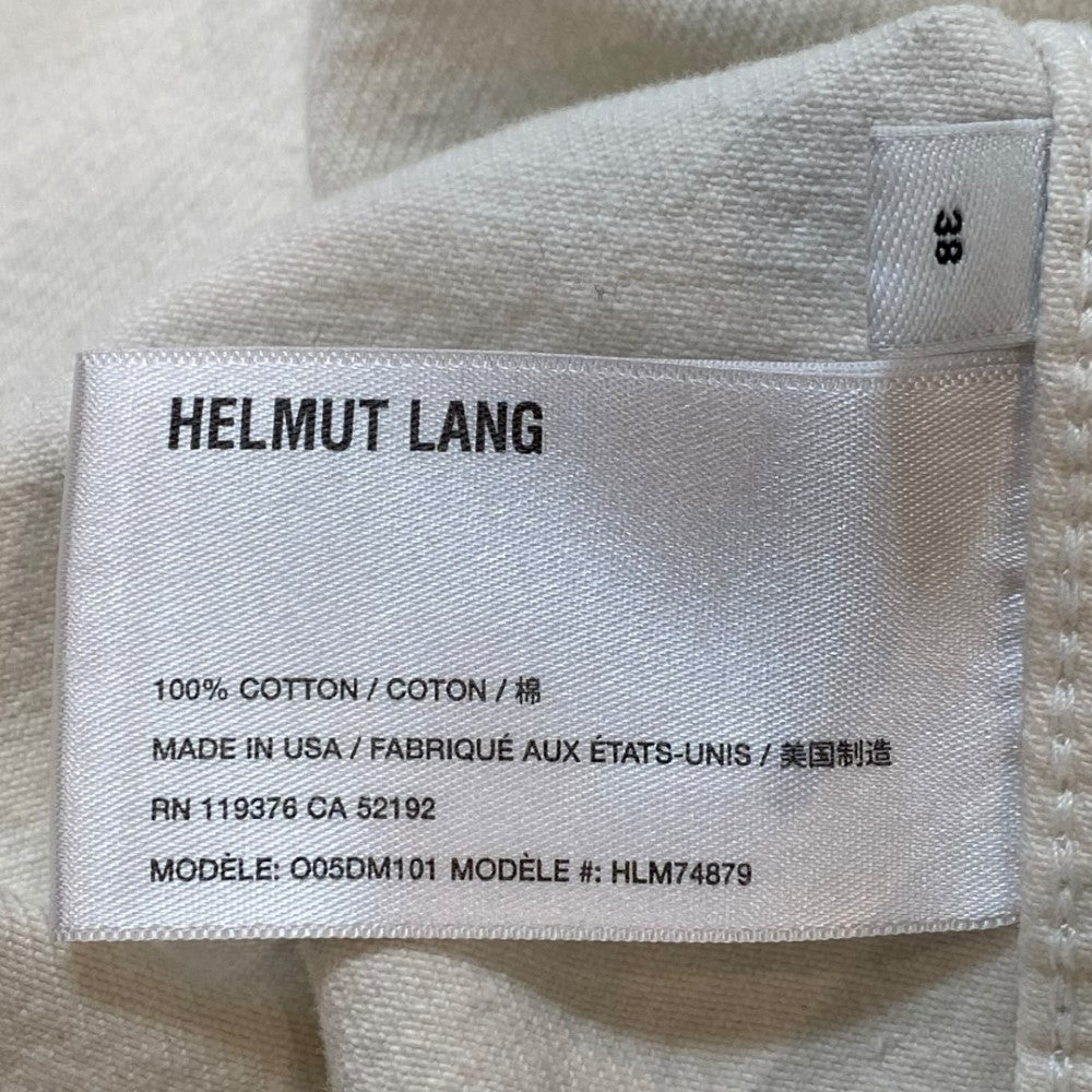 Helmut Lang Long Sleeve Painted Denim Shirt Jacket Ivory Size 38