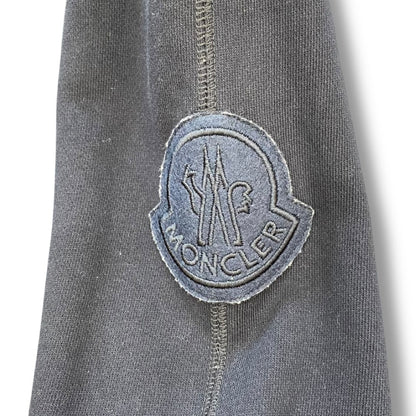 MONCLER Embroidered Round Neck Sweatshirt Navy Size S