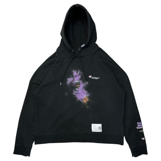 Maison MIHARA YASUHIRO 23SS Graphic Hoodie Black Size 48