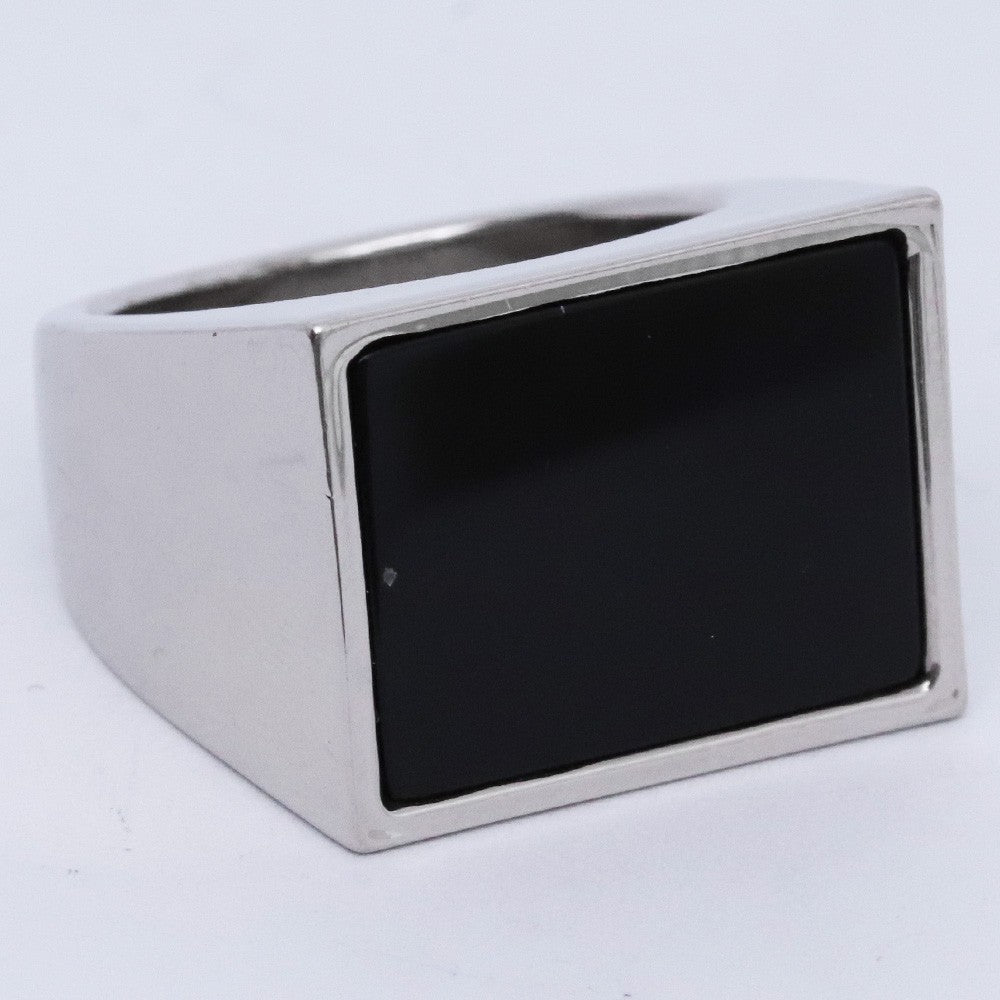 Dries Van Noten Silver Square Signet Ring Size US 9.5