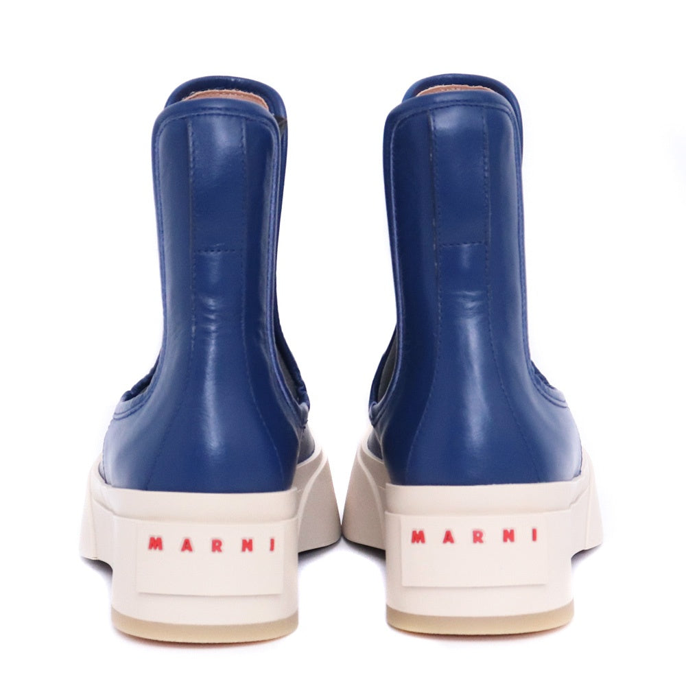 MARNI CHELSEA BOOT Nappa Leather Chelsea Boots Blue Size 35