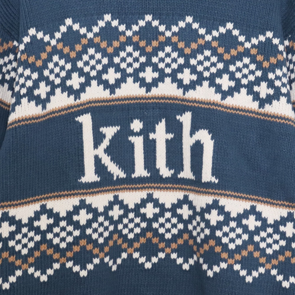 KITH 23AW Kithmas Fair Isle Sweater Multicolor Size XL