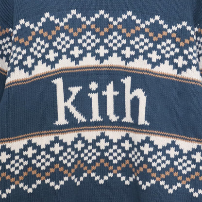 KITH 23AW Kithmas Fair Isle Sweater Multicolor Size XL