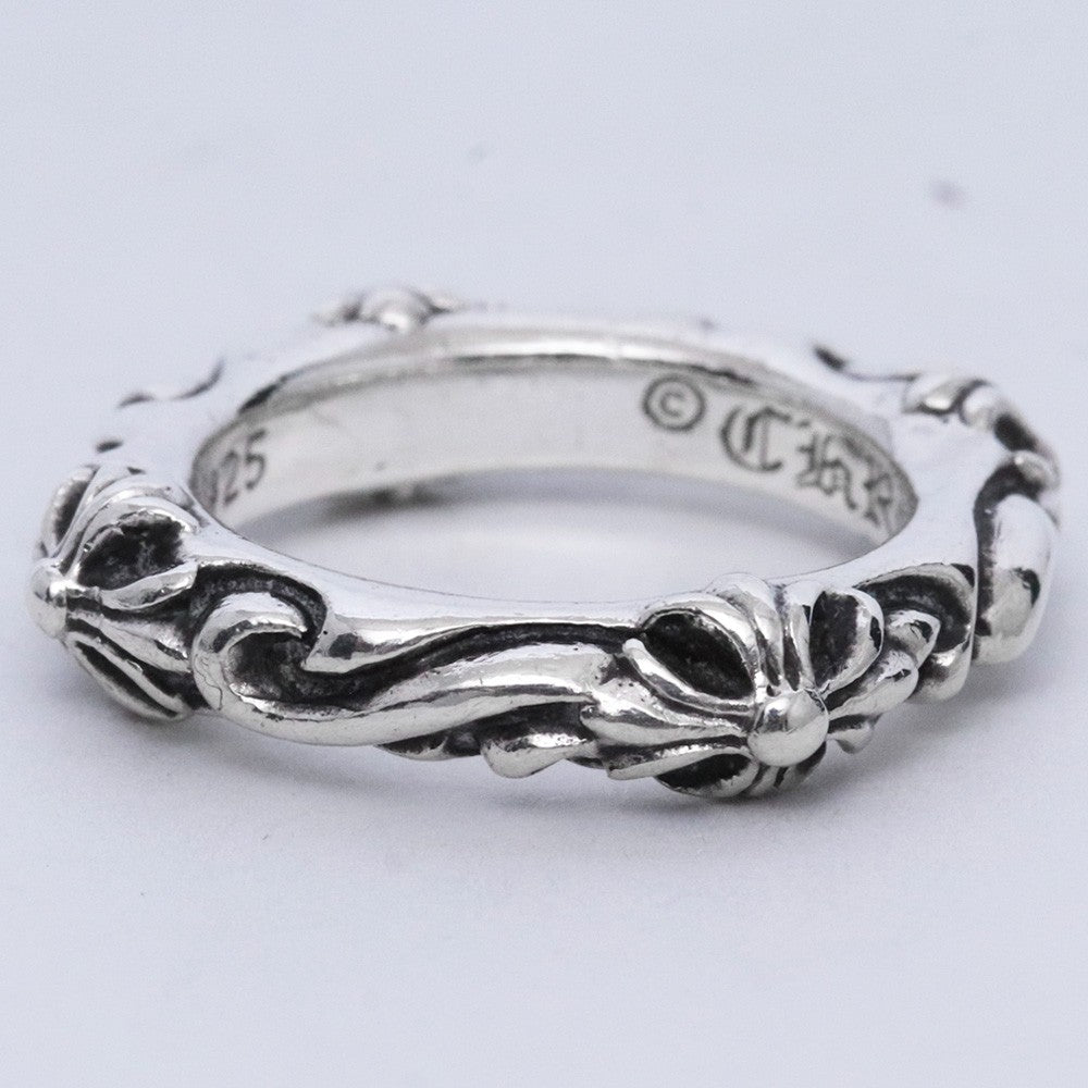 CHROME HEARTS SBT Band Ring Silver Size JP 12