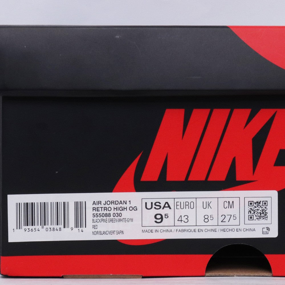 NIKE Air Jordan 1 Retro High OG Green Sneakers Size 27.5cm