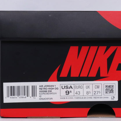 NIKE Air Jordan 1 Retro High OG Green Sneakers Size 27.5cm