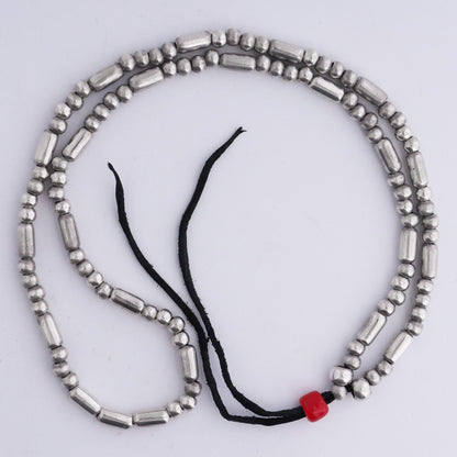 TARO WASHIMI Silver Pipe Bead Necklace Size F