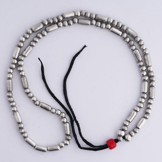 TARO WASHIMI Silver Pipe Bead Necklace Size F