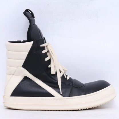Rick Owens 22AW Geobasket Sneakers Black Milk Size EU 42