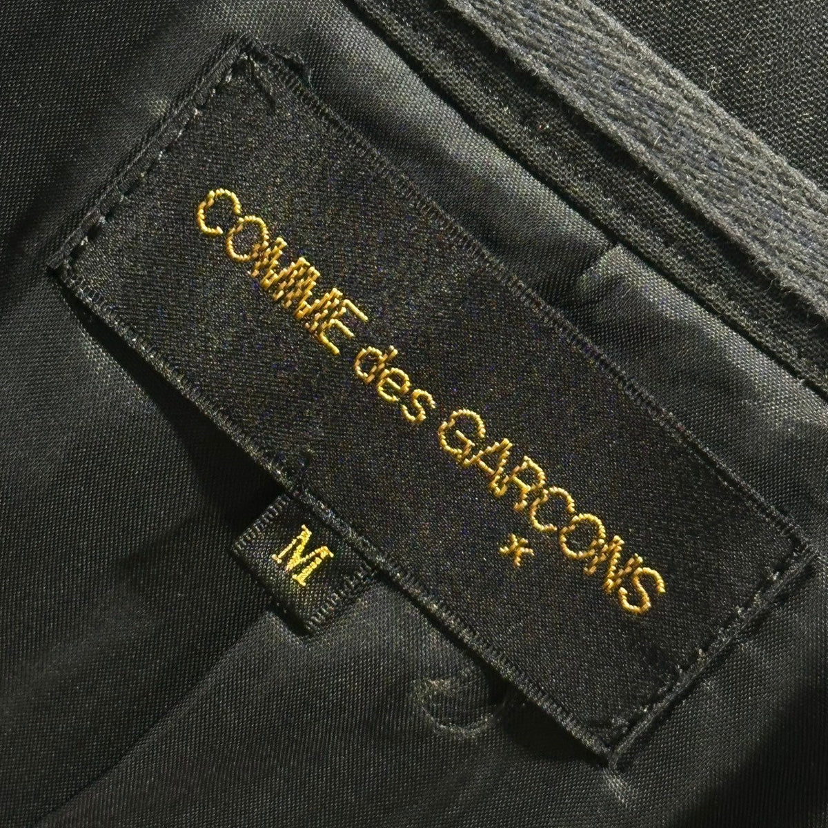 COMME des GARCONS 91AW Vinyl Collar Wool Jacket Size S