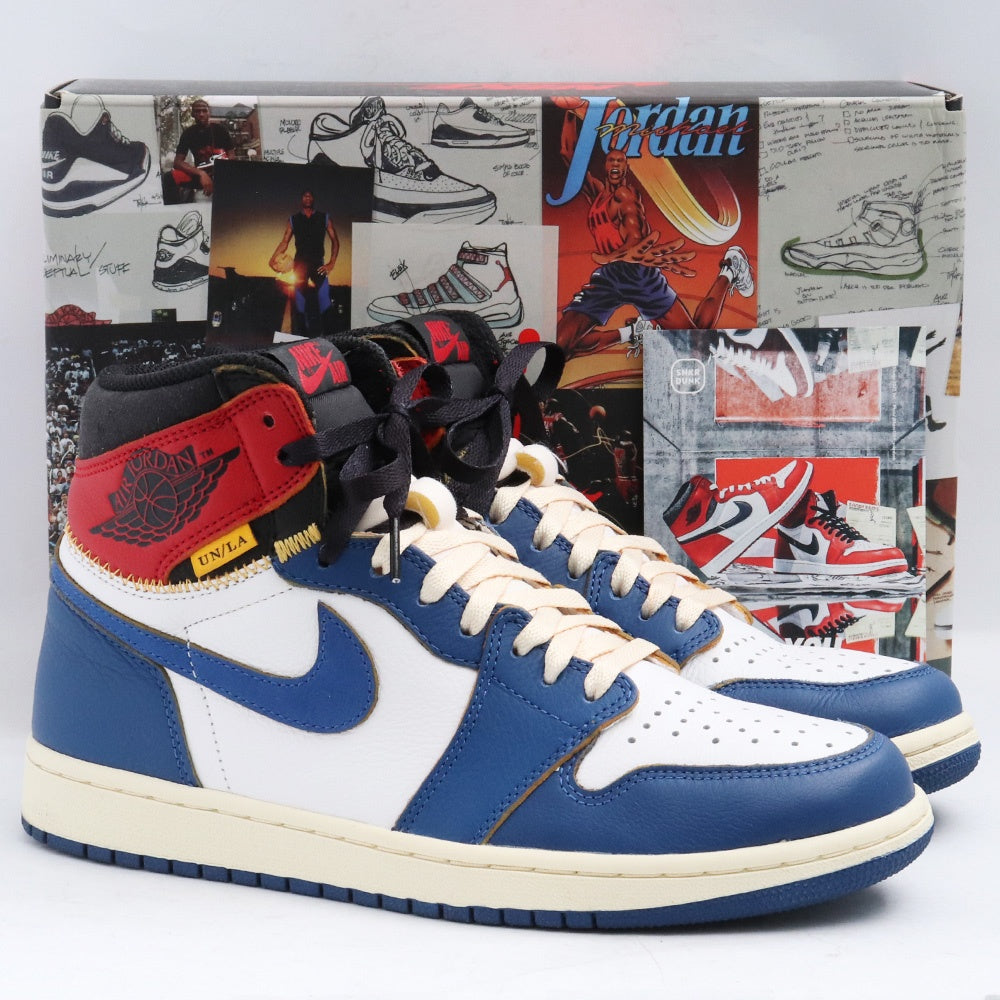 Nike RETRO HI NRG UNION Air Jordan 1 Sneakers Blue Size 27cm