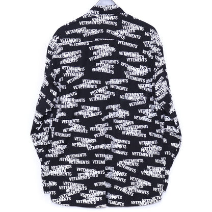 Vetements 22SS STAMPED LOGO Long Sleeve Shirt Size S