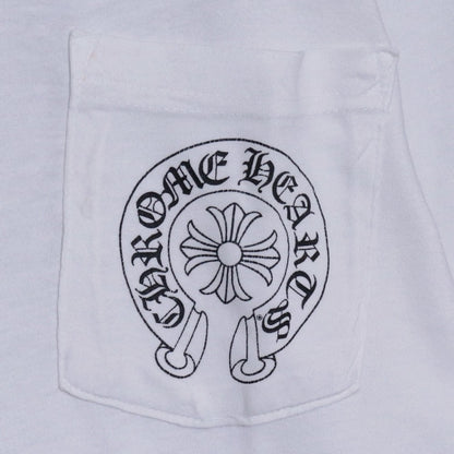 CHROME HEARTS Horseshoe Print T-Shirt White Size S