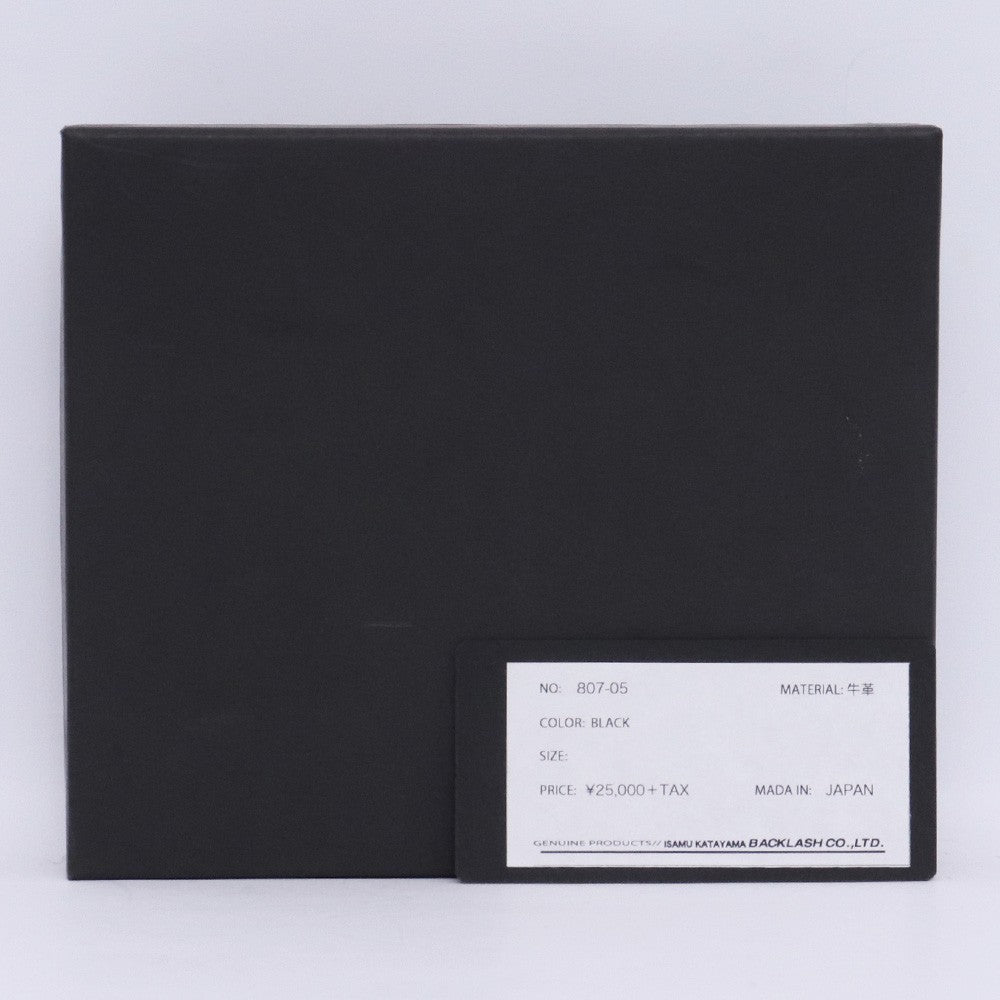 Isamu Katayama Backlash Black Italian Shoulder Wallet Size F