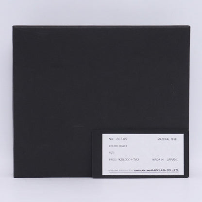 Isamu Katayama Backlash Black Italian Shoulder Wallet Size F