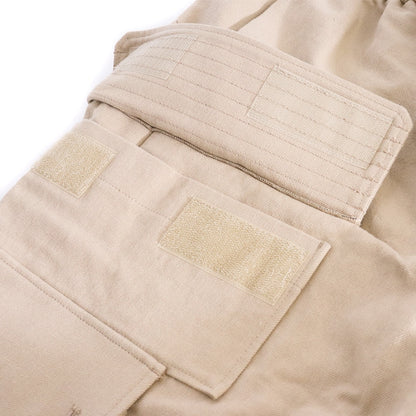 DEVOA 22AW Cotton Linen Cargo Pants Light Beige Size 2